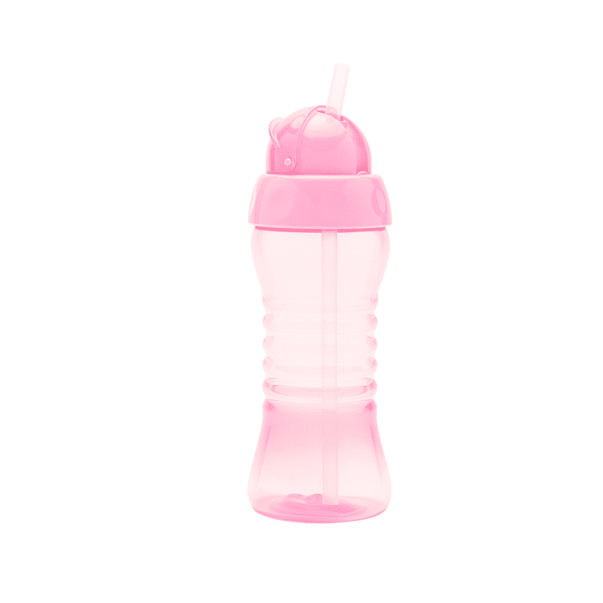 Copo Lolly Com Canudo 300 ml - Rosa