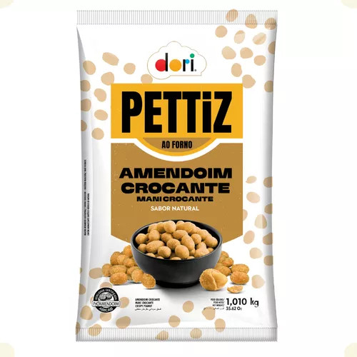 AMENDOIM PETTIZ CROC NATURAL 120GRS