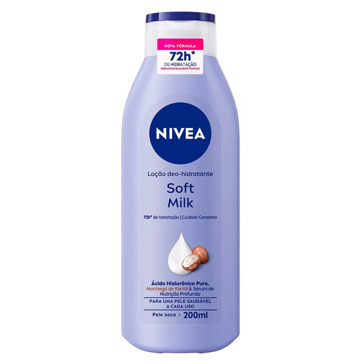 LOÇÃO DEO-HIDRATANTE NIVEA SOFT MILK 200ML