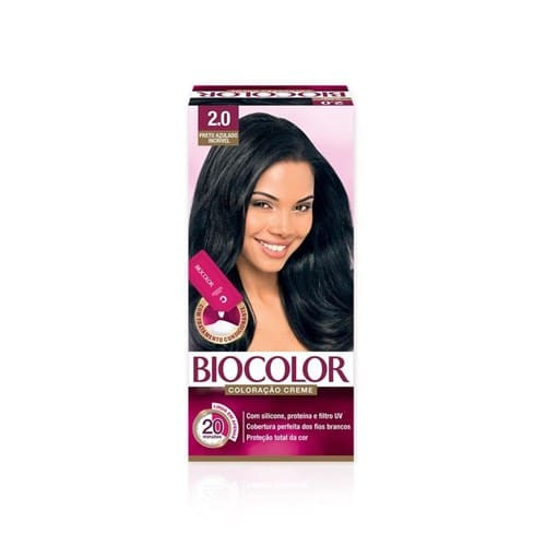 Tinta de Cabelo Biocolor Mini Kit Preto Azulado em Alta 2.0