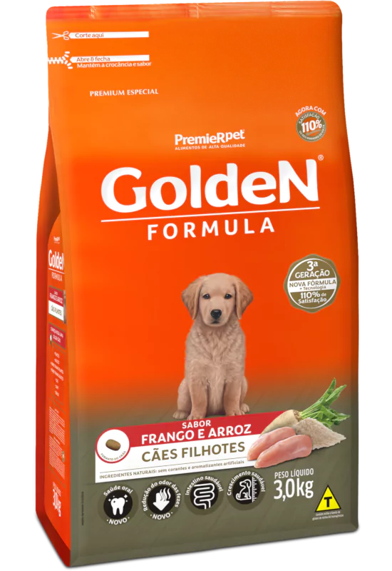 Golden Formula Filhotes Frango & Arroz 3kg 