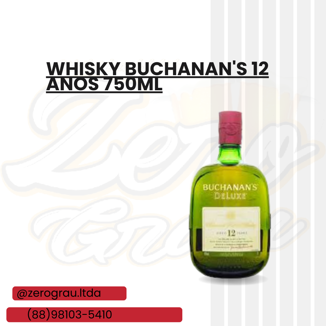 WHISKY BUCHACANS 12-A 750 ML DELUXE