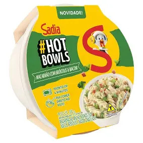 Hot Bowls Macarrao c/Brocolis e Bacon (Sadia) 300g