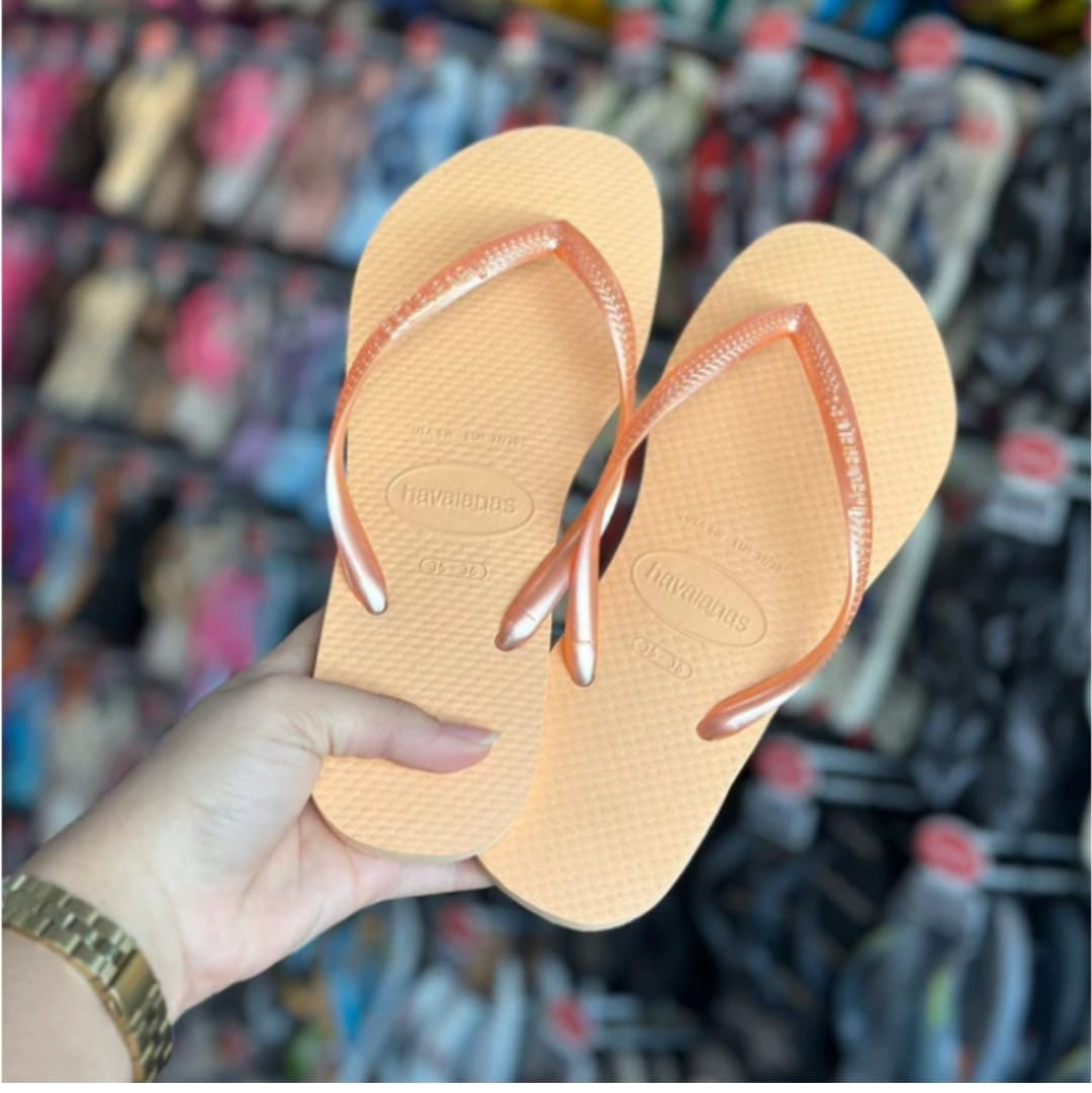 CHINELO HAVAIANAS SLIM PÊSSEGO 37-38