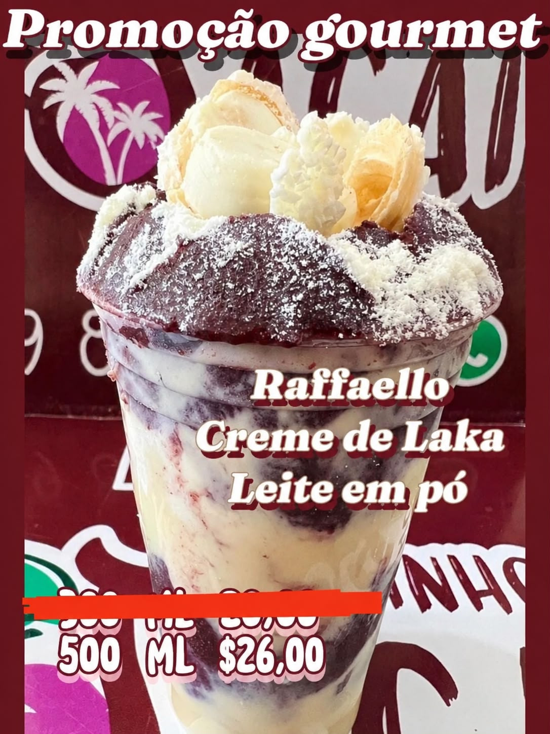 *PROMOÇÃO GOURMET 500 ML RAFFAELLO 