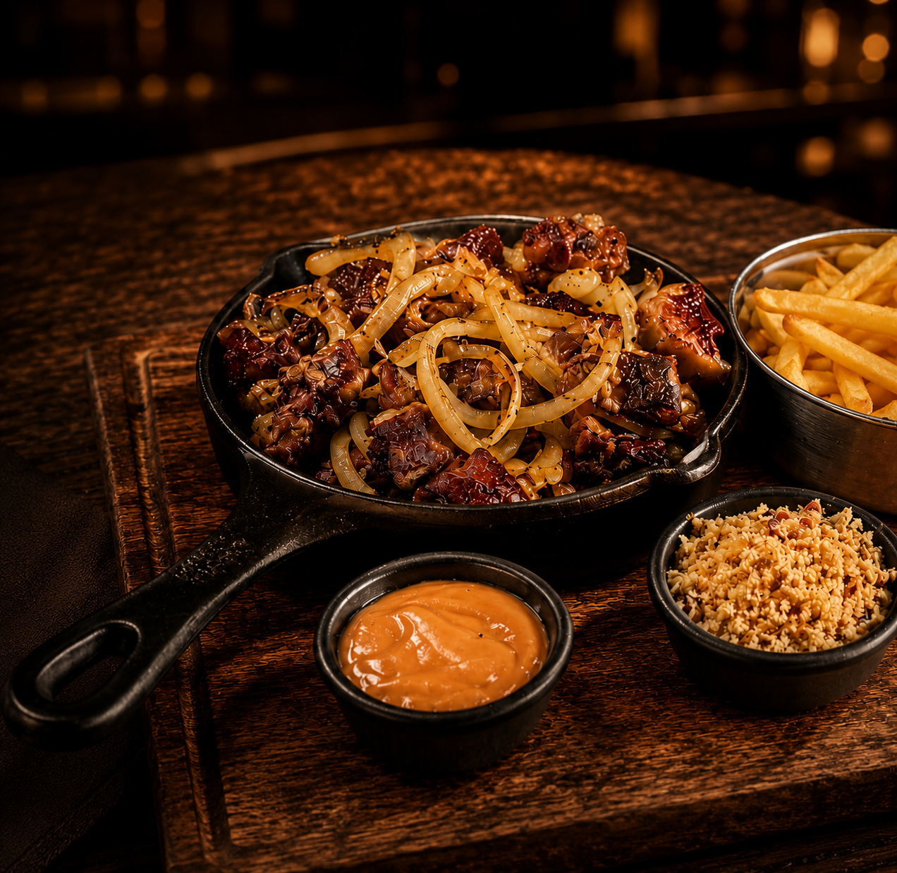 CHARQUE COM FRITAS