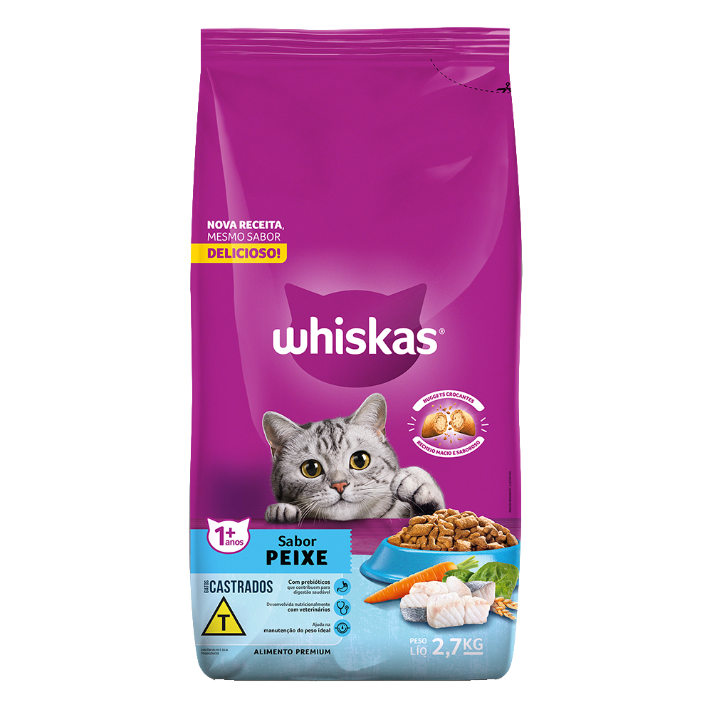 Whiskas Castrados 2.7 kg Peixe
