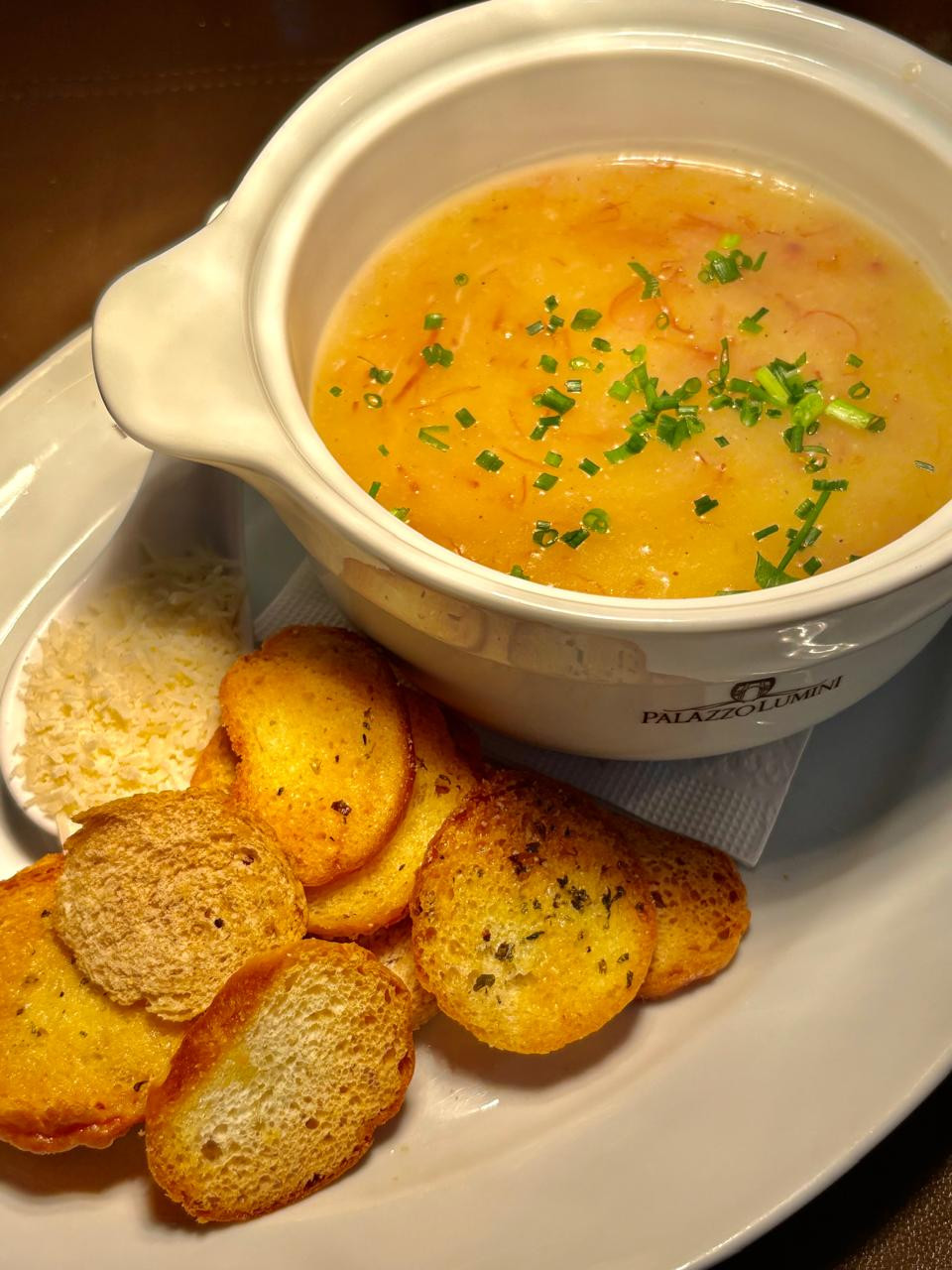 Sopa de Aipim com carne seca 