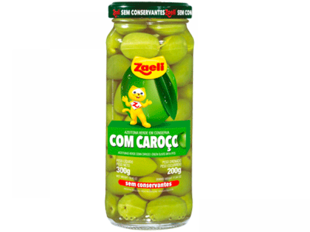 AZEITONA ZAELI C/ CAROÇO VD200G