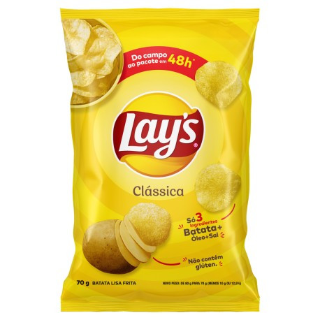 BATATA LAYS CLASSICAS 70GRS