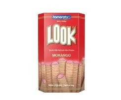 BISCOITO LOOK MORANGO 55G