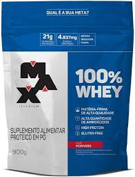 Whey 100  Conc Max T Morango Sc 900g