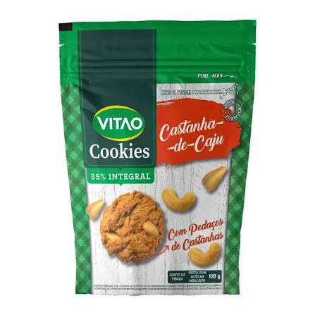 Cookies Integral Vitao Castanha Caju Pct 120g