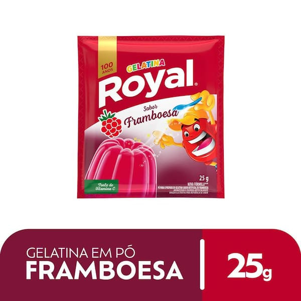 Gelatina em Pó Framboesa Royal 25g