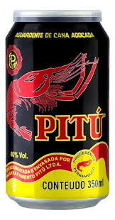 AGUARDENTE CANA PITU LT LATA 350ML