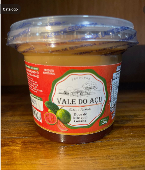 DOCE DE LEITE COM GOIABA VALE DO AÇU