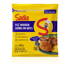 FILE MIGNON SUÍNO EM BIFES 800G