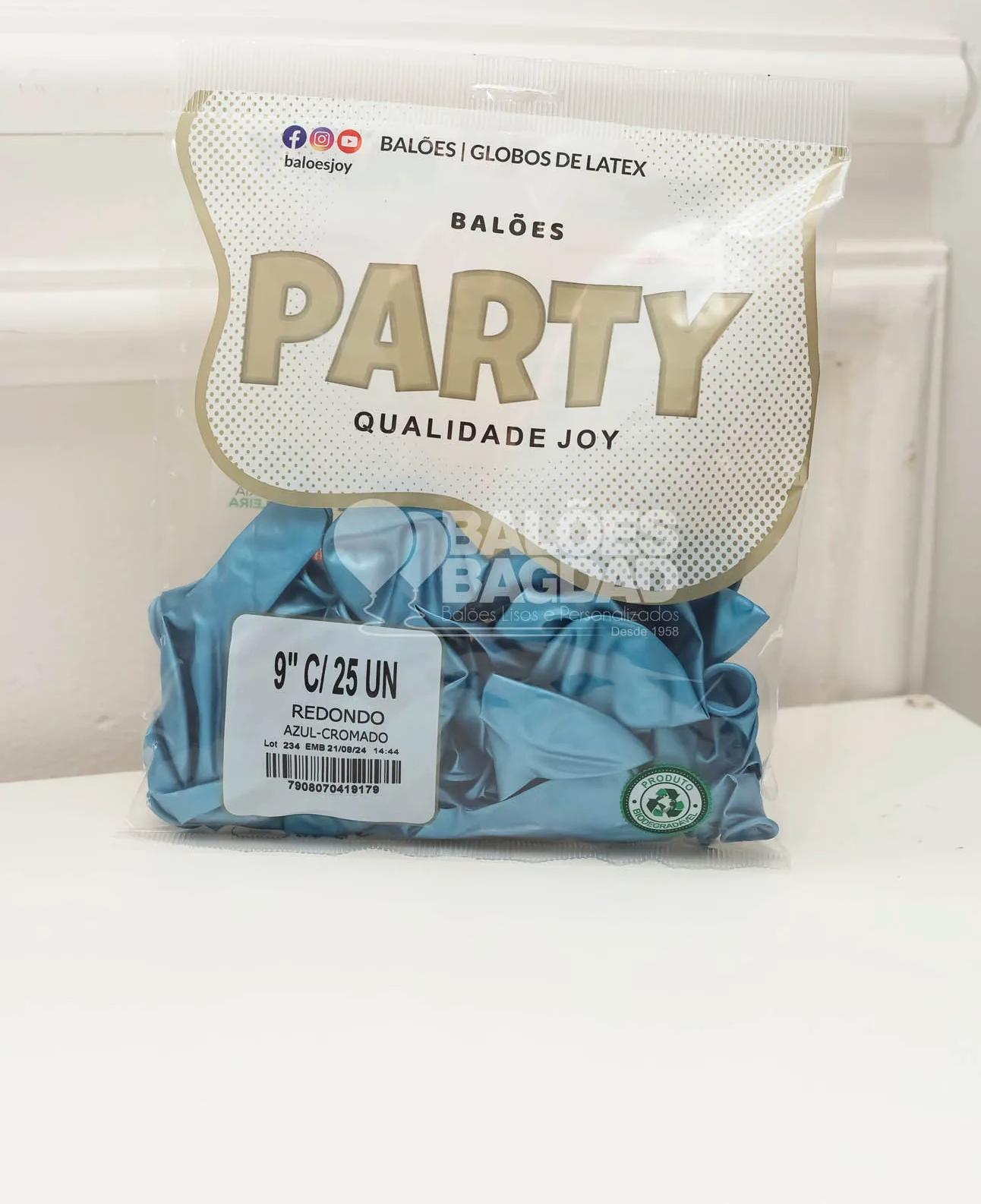 BALAO N°9 AZUL CROMADO JOY