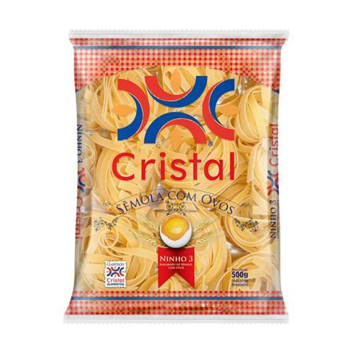 Macarrão Cristal Ninho Nº3 com Ovos Embalagem 500g