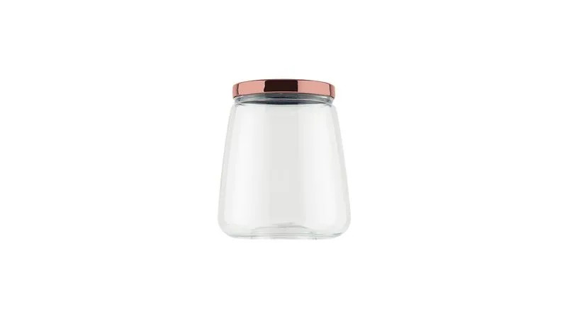 POTE ORGANIZADOR PLAST. TAMPA METALIZADA ROSE 2,1L