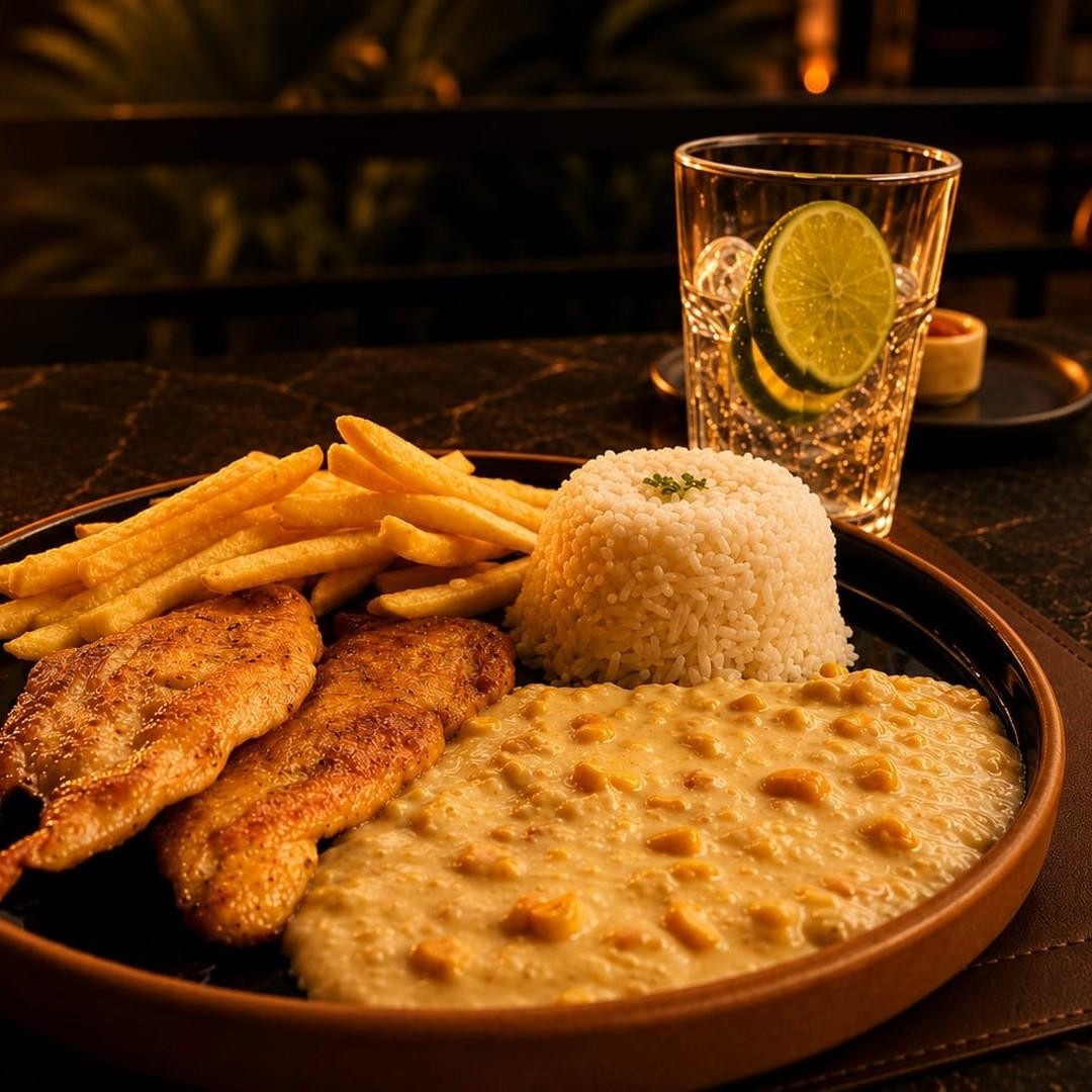 FRANGO COM CREME DE MILHO
