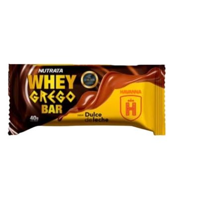 Havanna Whey Grego Bar Dulce de Leche Nutrata 40g