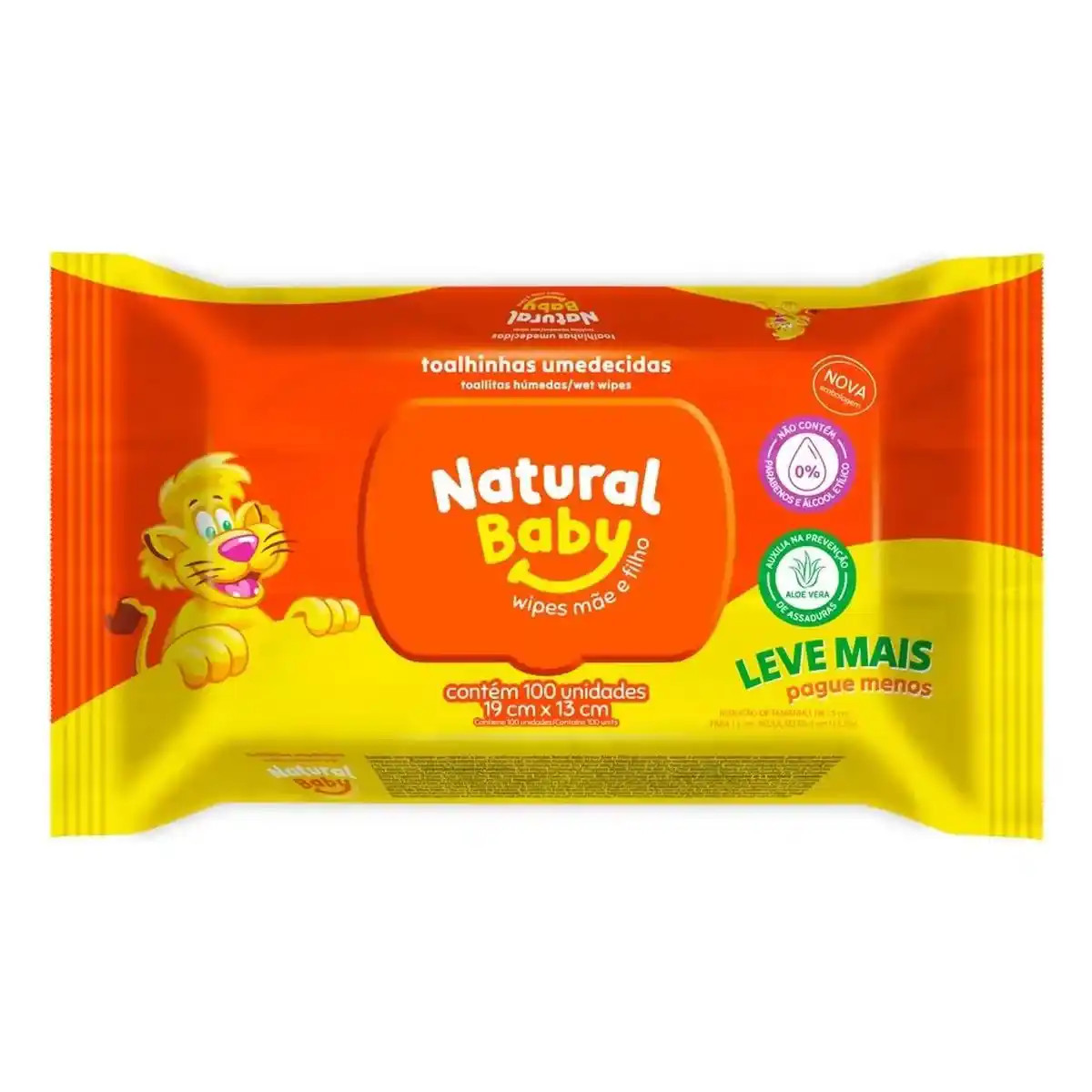 lenço Umedecido Natural Baby 100un