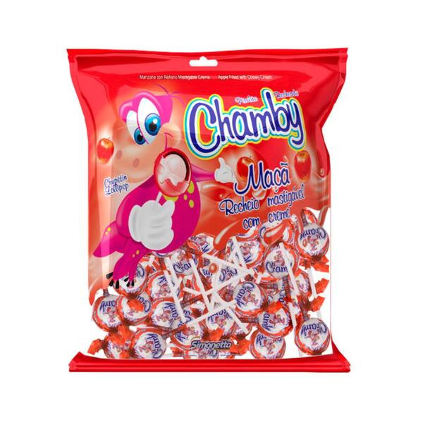Pirulito Simonetto Chamby Maçã Embalagem 432g