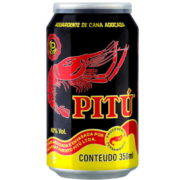 CACHAÇA PITU LATA 350ml