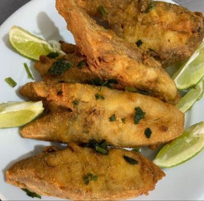 PORÇÃO POSTA DE CORVINA FRITA