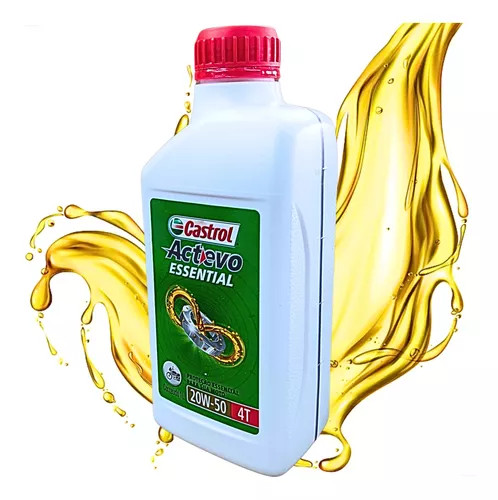 OLEO LUBRIFICANTE CASTROL ACTEVO ESSENTIAL 4T 20W50 1L (MOTO