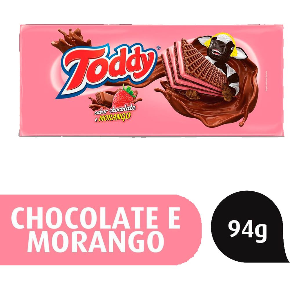 BISCOITO TODDY WAFER MORANGO
