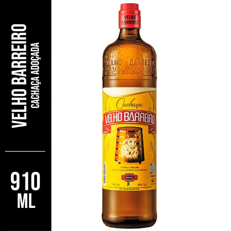 CACHACA VELHO BARREIRO 910ML