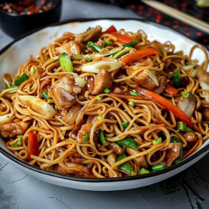 YAKISOBA CARNE E FRANGO PEQ