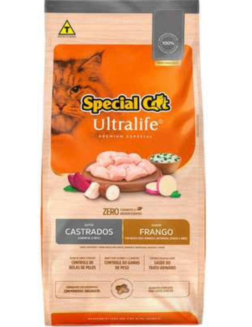 Special Cat Ultralife Castrado 10Kg Sabor Frango 