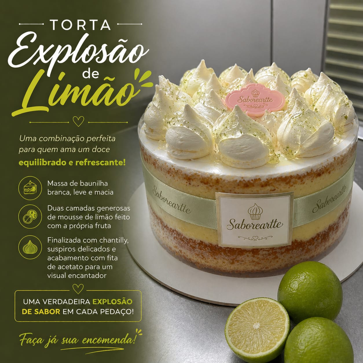 TORTA EXPLOSÃO LIMÃO