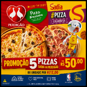 PROMOÇÃO 5 PIZZAS 50,00