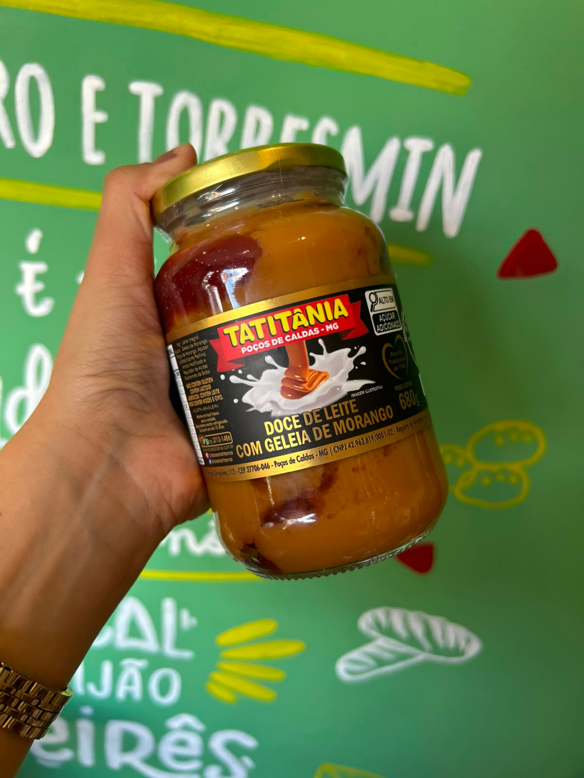 Doce de Leite com Geleia de Morango - 680g