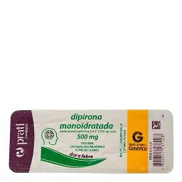 Dipirona 500mg Cartela c/10 (Prati)