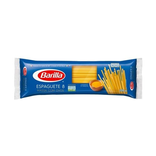 Macarrão com Ovos Espaguete Nº8 Barilla 500g