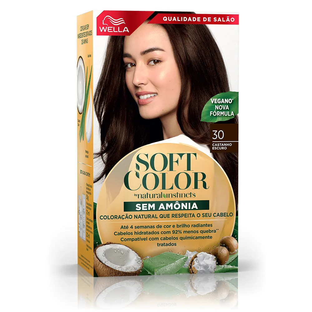 COLORAÇÃO TINTURA SOFT COLOR 30 CASTANHO ESCURO