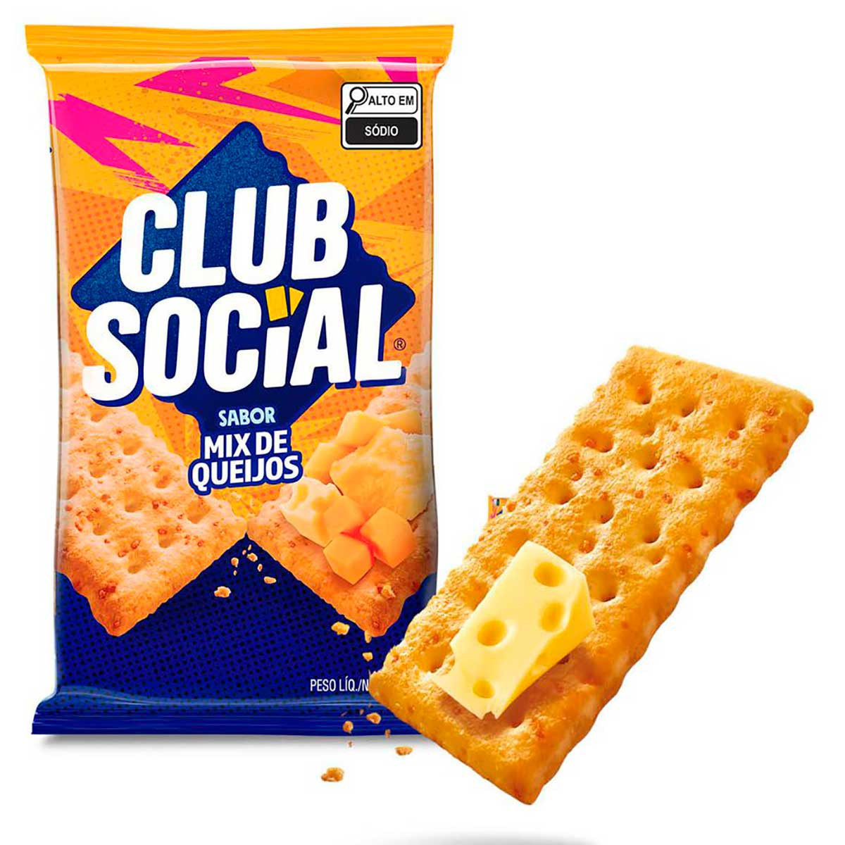 BISCOITO CLUB SOCIAL QUEIJO