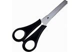 TESOURA ESCOLAR INOX PRETA LNA