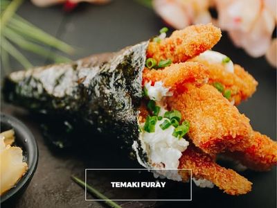 Temaki Furay (Salmão empanado)