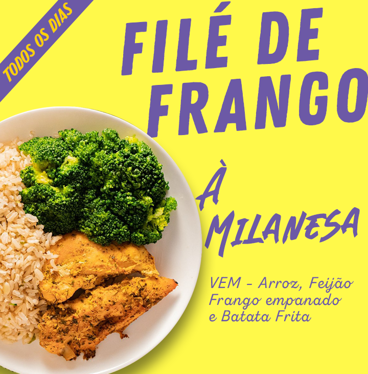 FILÉ DE FRANGO A MILANESA