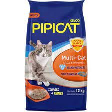 AREIA P/ GATOS PIPICAT MULTICAT 12KG