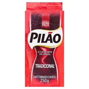 Cafe Tradicional Torrado e Moido a vacuo (Pilao) 250g