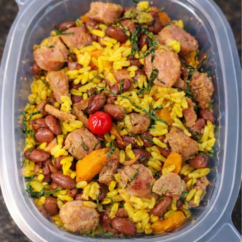 BAIÃO DE 3 C/ ARROZ INTEGRAL 320 GRAMAS Congelado