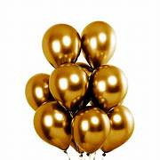 BALAO RED N8 C/50 OURO METALIZADO