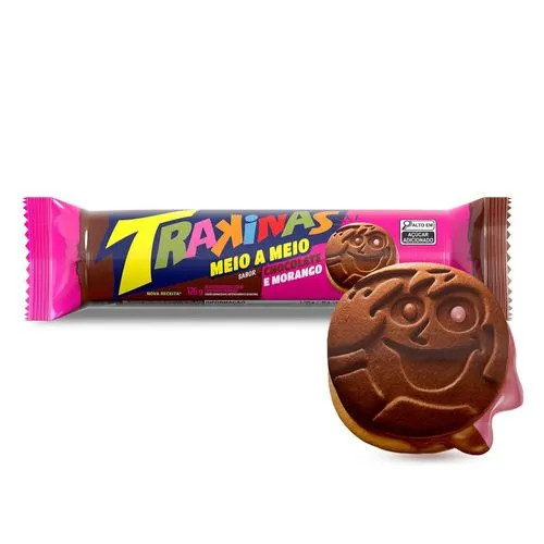 Biscoito Trakinas Choc/Mgo 126g